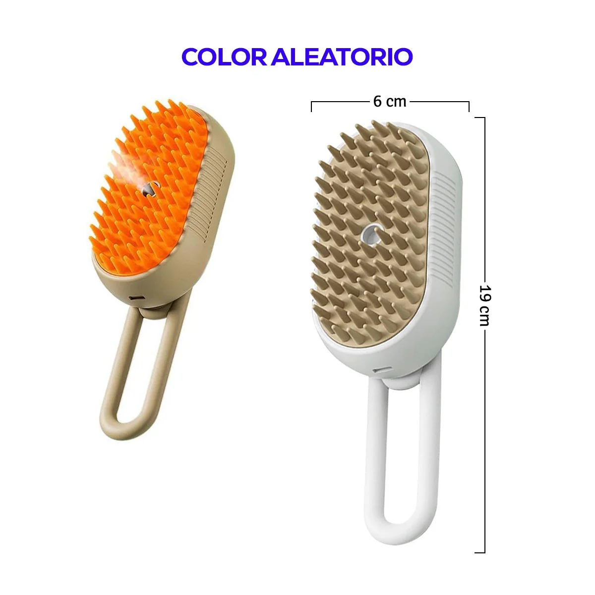 Cepillo Vaporizador Masajeador Quita Pelos Para Mascotas KP-2165 - Imagen 4