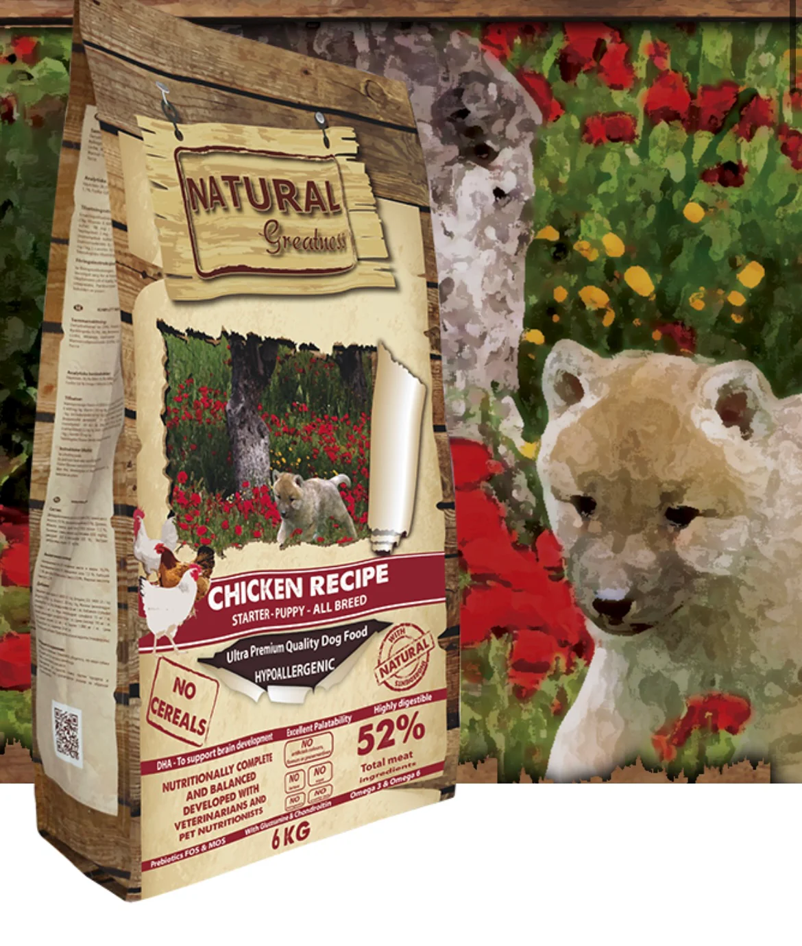 Natural Greatness Puppy Starter - Pollo