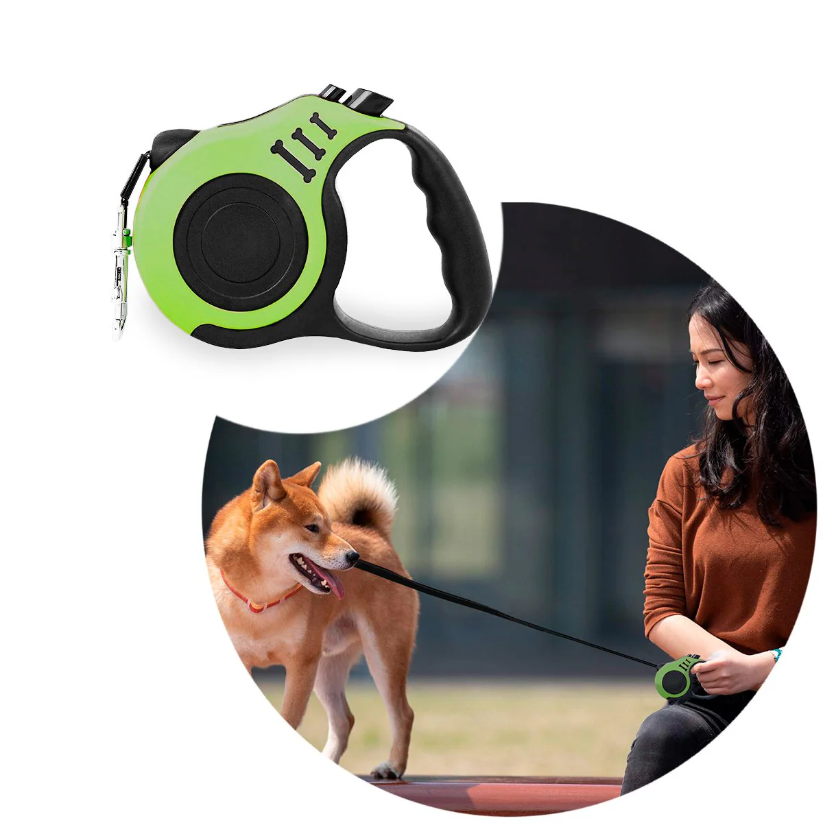 Correa Retráctil Para Mascotas 3M Resistente 12.5Kg 14195-55 - Imagen 3